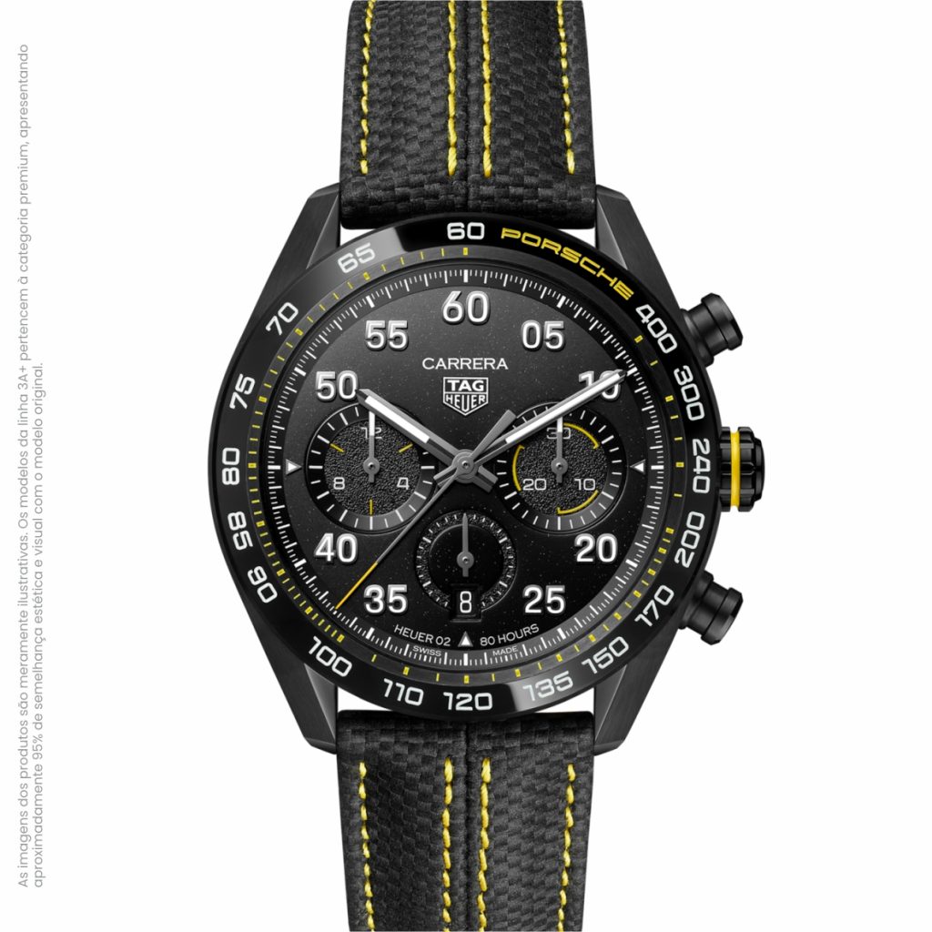 TAG Heuer Carrera Chronograph Porsche Yellow Racing – Relógio Masculino Esportivo Premium